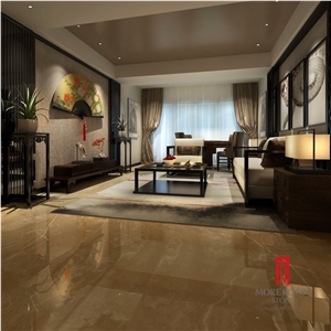 High Glossy Glazed Golden Ceramic Tile for Flooring Look Like Onyx Tile