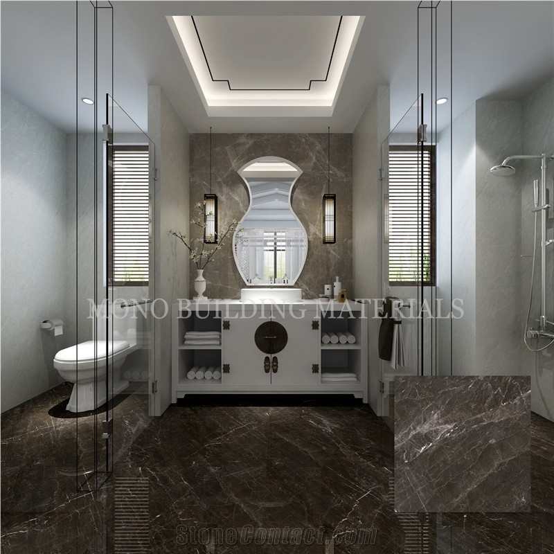 Polsihed Discontinued Italy Grey Porcelain Floor Tile Design
