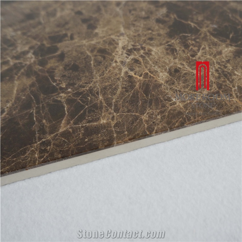 Turkey Emperador Dark Marble Floor,Laminated Emperador Thin Marble Panel