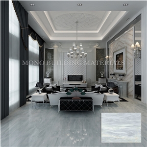 Yabo Grey Onyx Marble Look Polished Ceramic Tile for Home Decoration