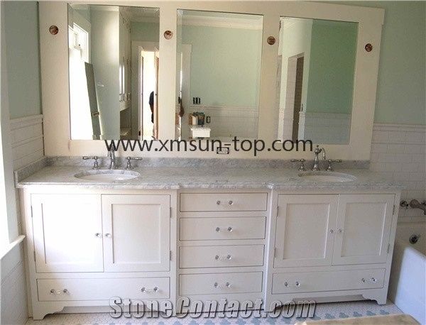 China Bianco Carrara Bathroom Tops China White Marble Countertop