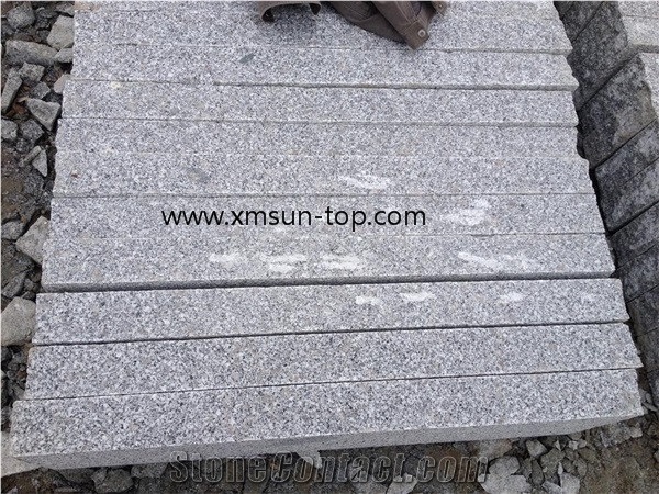 China G603 Granite Palisades, Bacuo White, Sesame White Granite Graden Fencing Stone, Padang White, Gamma Bianco Pillar for Garden Palisade, China Grey Natural Split Palisades