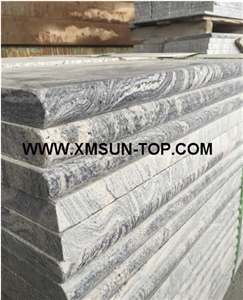 China Juparana Grey Granite Steps/G261 Granite Stair Riser/China Juparana Granite Stair Treads/China Juparana Grey Granite Staircase/Natural Stone Stair