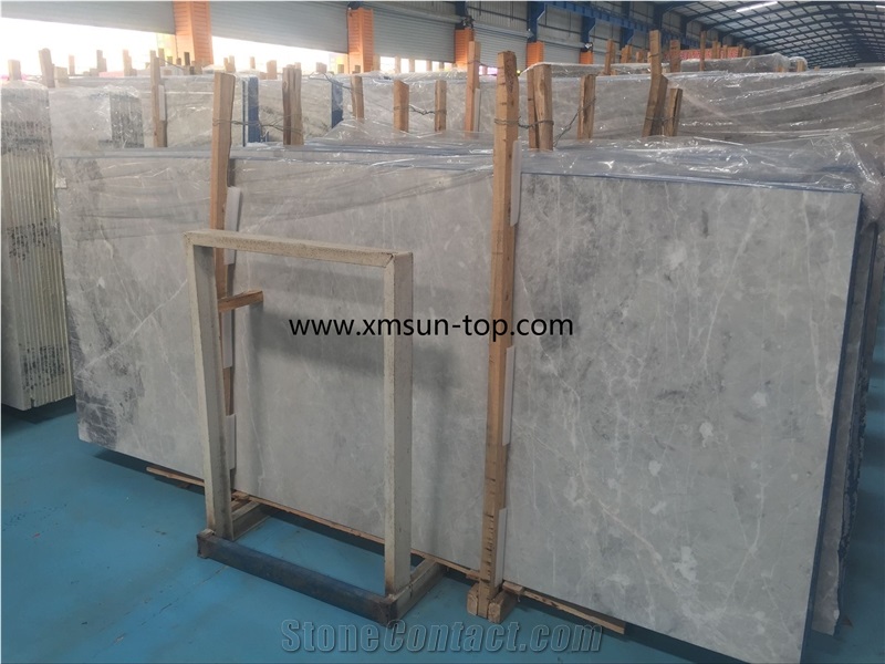 Chinese Ice Grey Marble Slabs&Tiles, Light Grey Marble, Silver Grey Marble Wall Tiles, Grey Polished Marble Big Slabs& Cut-To-Size& Strip(Small Slab), Flooring Covering