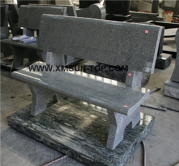 G633 Tombstone & Monument Cemetery Bench/Bally White Granite Monumental Bench/Barry Grey Granite Memorial Bench/Bianco Pepperino Granite Funeral Cremation Bench/Silvery Grey Granite Tombstone Benches