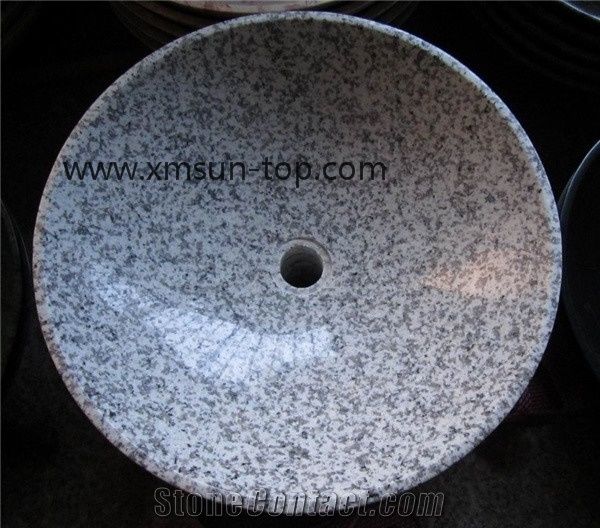 G655 White Granite Basin, Rice Grain White Sinks, Rice Flower, Tongan