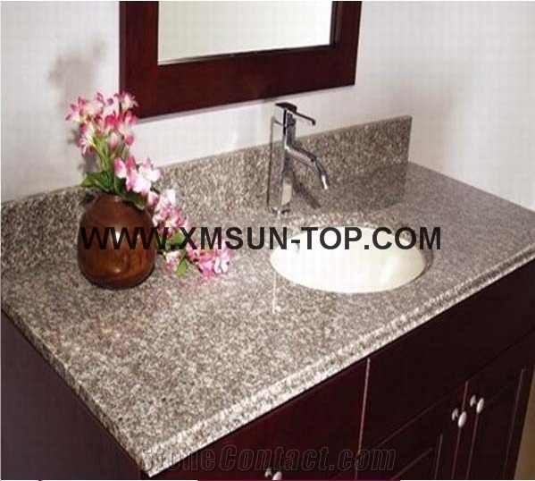 G664 Granite Bathroom Countertops Luna, Bathroom Granite Vanity Tops