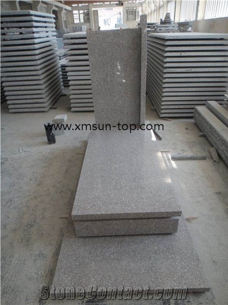 Lilac Pink Granite Tombstone & Monument, Pearl Pink Granite, Misty Rose Granite Gravestone, China G617 Granite Monument, Xiamen Pink Granite Column Headstone