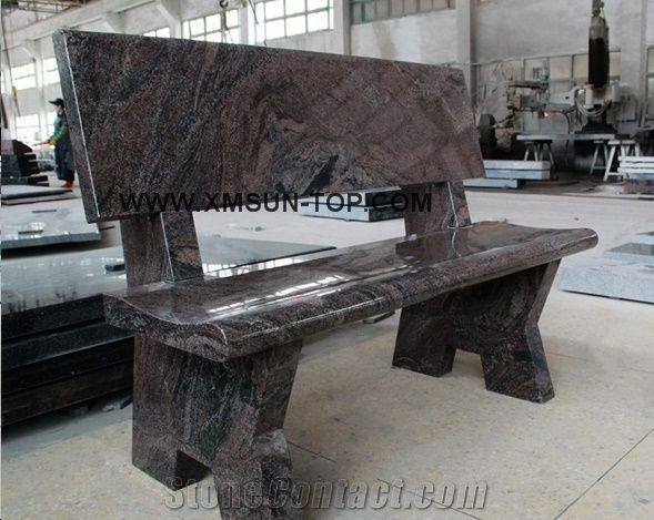 Paradiso Granite Tombstone Monument Cemetery American Bench