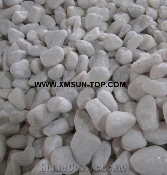 White Rounded/Tumbled River Stone&Pebbles/Small Shape Pebbles/Pebble for Landscaping Decoration/Wall Cladding Pebble/Flooring Paving Pebble
