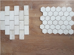 Myra Beige Hexagon Mosaic