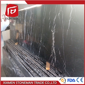 Nature Black and White Wooden Vein Marble