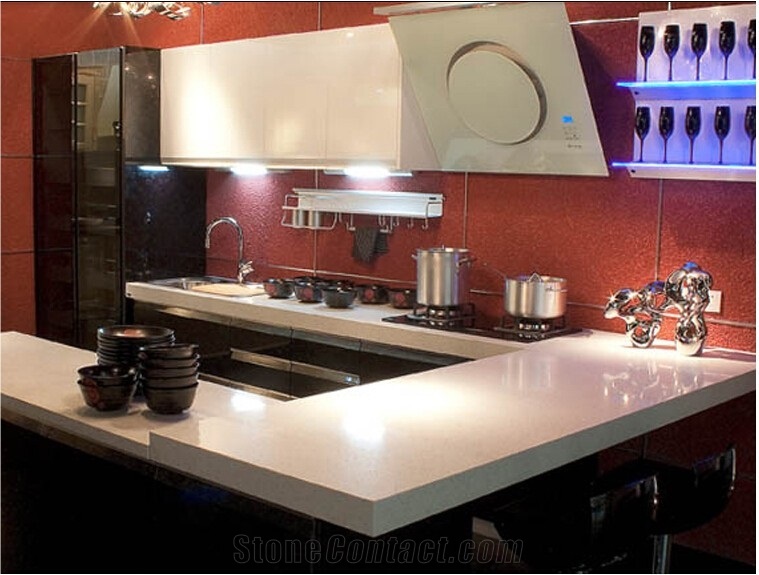 Polished High Hardness Nano Crystallized Stone Countertops for Kitchen