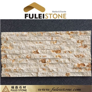 Natural Split Finish Sunny Yellow Marble Culture Stone