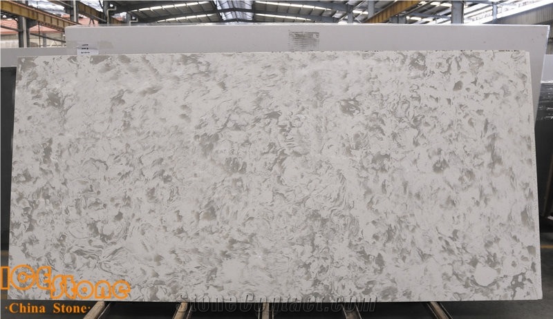 Artificial Quartz Slab/ White Quartz Stone Slabs & Tiles Design, Polished with Cusomized Edges and Solid Surface Silestone Colors Available China Manufacturer
