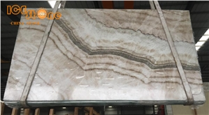 Beige Onyx Slabs Tiles/Onyx Wall Covering/Onyx Covering Tiles Slabs/Wooden Onyx Slabs/Onyx Pattern/Home Decoration Building Stone