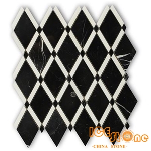 Black Marble Diamond Mosaic, Mosaic Pattern