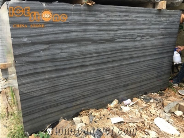 Black Serpeggiante Marble Blocks/China Black Wooden Block/Wall Decoration Stone/Building Marble Blocks
