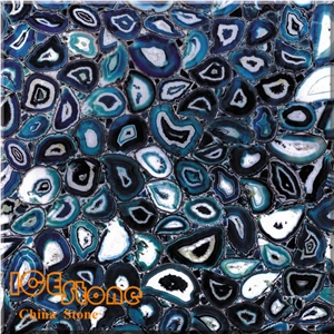 Blue Agate Tiles /Semi Precious Stone Panels/Semiprecious Stone Slabs/ Gemstone Tiles/ Precious Stone Slabs/ Semi Precious Tiles/ Gemstone Slabssemiprecious Stone Tiles/ Semi Precious Stone Wall