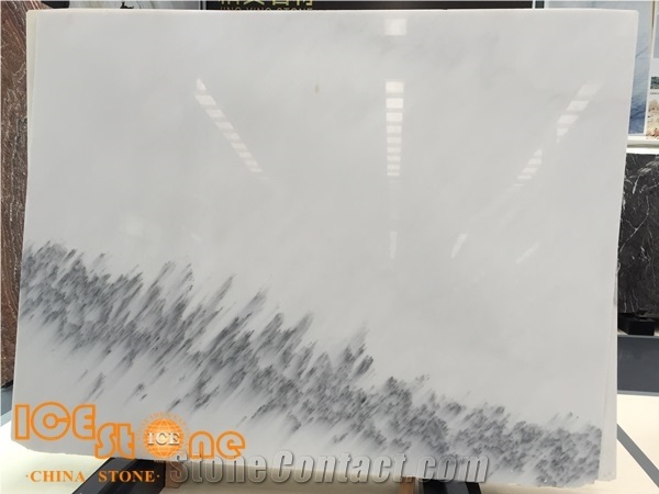 Blue Sky/Sichuan Han White Jade with Balck Vein/Polished Slabs & Tiles Chinese Natural Stone Products