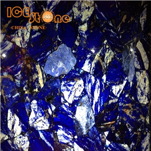 Blue Vein Stone Backlit Gemstone Tiles/Wall Decoration Stone Slabs Tiles/Precious Stone Slabs/Blue Table Decoration Building Material/Interior Decoration Stone