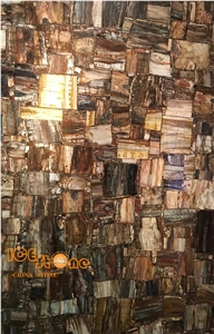 Brown/Golden Color Petrified Wood/Semi Precious Stone Panel/Tiles/Slabs/Wall/Floor/Backflash/Backlit