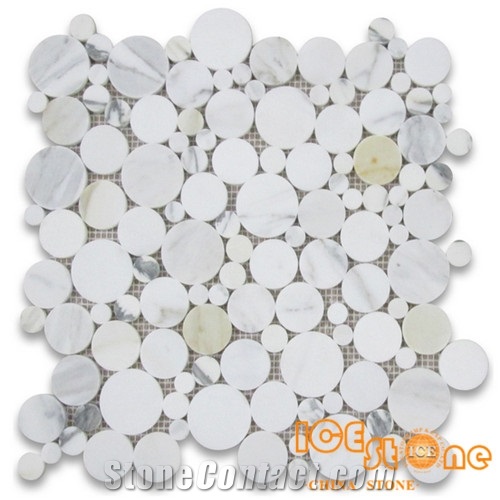 Bubble Round/Marble Mosaics Hexagon/Basketweave/Chevron/Fish Bone/Mini Versaille/Polished