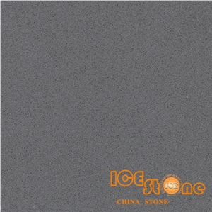 Cheap Dark Grey Quartz Stone Solid Surfaces Polished Slabs Tiles Engineered Stone Artificial Stone Slabs for Hotel Kitchen,Bathroom Backsplash Walling Panel Customized Edge