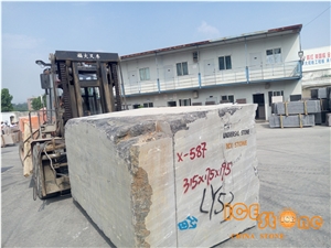 China Black Marble Block from Ice Stone/China Silver Dragon Marble Block