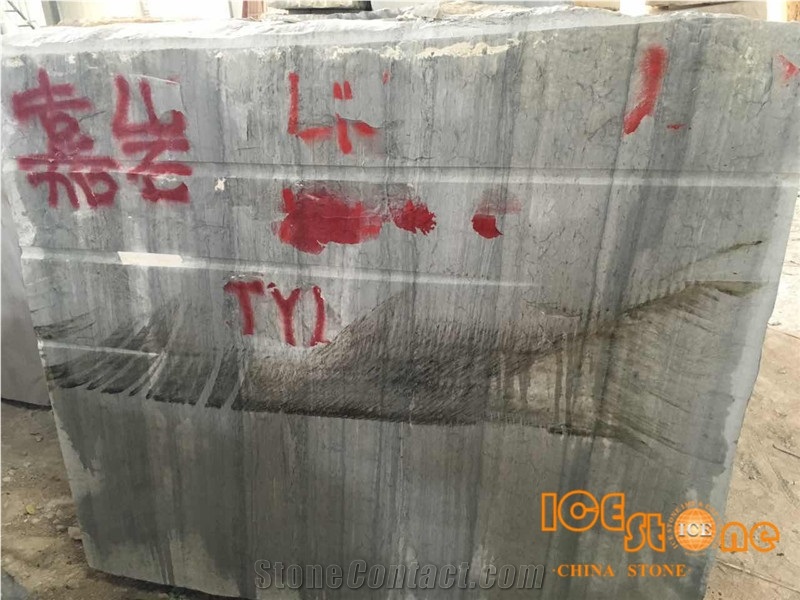 China Blue Wood Block from Ice Stone/Blue Marble Block