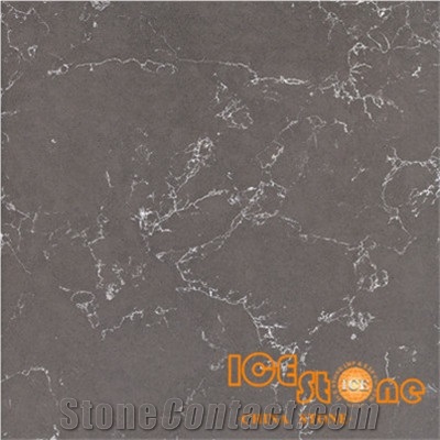 China Carrara Grey Quartz Stone Tiles/Chinese Slabs/Veins Serie/Cheap/Good Quality/Uniform for Project/Big Quantity/Exporting to Usa