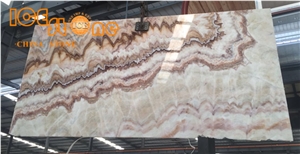China Colorful Onyx Tiles Slabs/Onyx Wall Covering Tiles/Onyx Stone Slabs/Multicolor Onyx Pattern/Natural Building Stone/Indoor Decoration Stone
