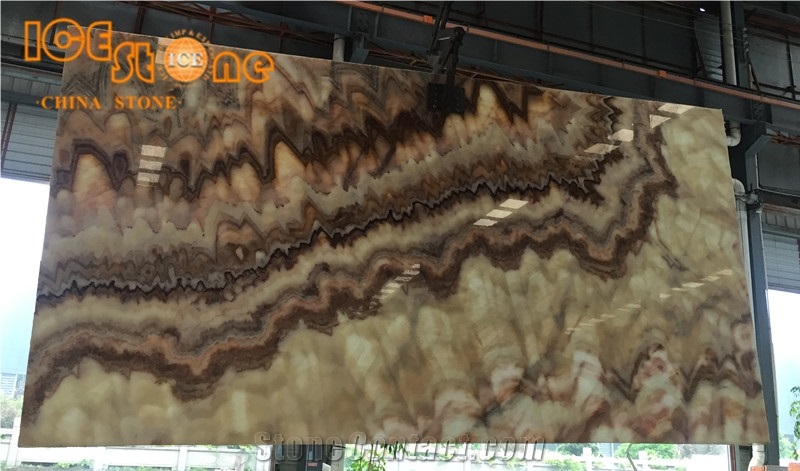 China Colorful Onyx Tiles Slabs/Onyx Wall Covering Tiles/Onyx Stone Slabs/Multicolor Onyx Pattern/Natural Building Stone/Indoor Decoration Stone