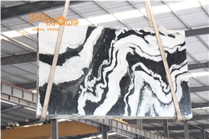 China Panda White Marble Slab/Cut to Size/Tiles/Blocks/Large Quantity/Quarry Owner