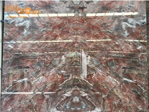 China Venice Red Bookmatched Marble/Ice Stone/Marble Opus Romano/Marble Versailles Pattern/Marble Opus Pattern/Marble Floor Covering Tiles/Marble Tiles & Slabs/