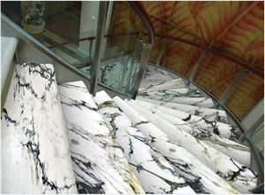 China White Green Marble Slab & Tiles/Clivia Marble/Large Quantity/Cheap Price/Bookmatched/Skirting