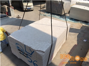 China White Wooden Marble Blocks from Ice Stone with Large Quantity