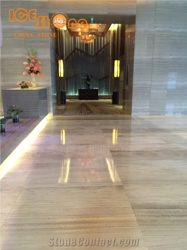 Chinese White Wooden Marble Tiles Slabs/Marble Wall Covering Tiles/White Marble Floor Covering Tiles/Home Decoration Building Stone/Marble Pattern
