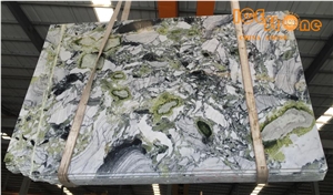 Cold Jade Marble Tiles Slabs/Marble Wall Covering Tiles/Marble Floor Covering Tiles/Ice Green Marble Pattern/Home Decoration Building Stone/Ice Connect Marble Tiles