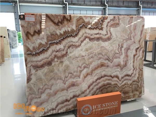 Colorful Onyx/Multicolor Onyx/Red Onyx/Translucent Onyx/Bookmatched Onyx Slabs Onyx Tiles