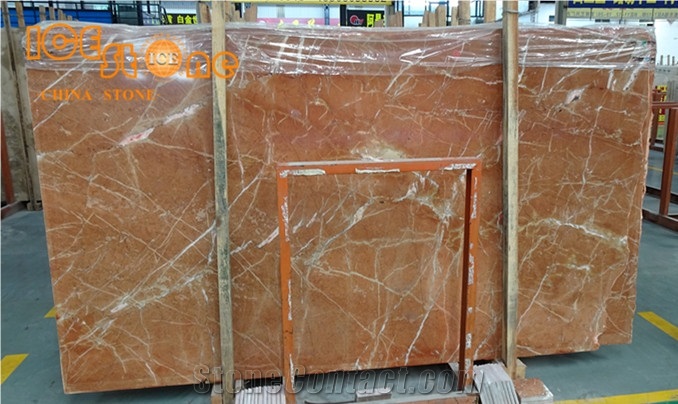 Coral Red Marble Wall Covering Tiles/Marble Tiles Slabs/Indoor Decoration Building Stone Material/Natural Marble Stone/Floor Covering Marble Tiles