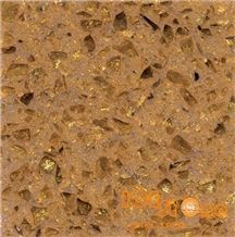 Cryatl Shinning Golden Yellow Marble Quartz Stone Solid Surfaces Polished Slabs Tiles Engineered Stone Artificial Stone Slabs for Hotel Kitchen,Bathroom Backsplash Walling Panel Customized Edge