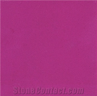Dark  Pink  Quartz Stone flooring Tiles /Pink Quartz Slab / Engineered Stone Walling Tiles 