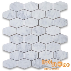 Elongated Hexagon mosaic/polished mosaic