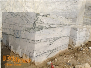 Green White Marble Block, China Green Marble