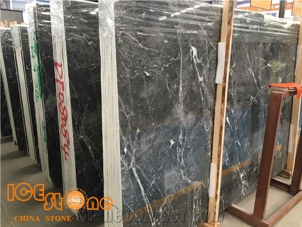 High Polished Marble Slabs Emperor Grey Marble Stone Tiles, Floors