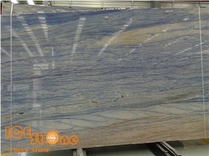 Highly Polished Blue Quartzite Azul Imperial Quartzite Slabs & Tiles