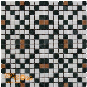 Hot Sale Waterjet Polished Marble Floor Tile Mosaic Medallions Cheap Patterns