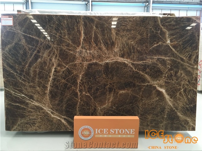 Hot Seller Polished Brown Onyx Chinese Onyx Marbe Background Slab Tile