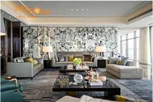 Ice Connect Marble, Ice Green Jade, Wall Covering Tiles, Floor Covering Tiles, Slabs,China Stone, Tv Set